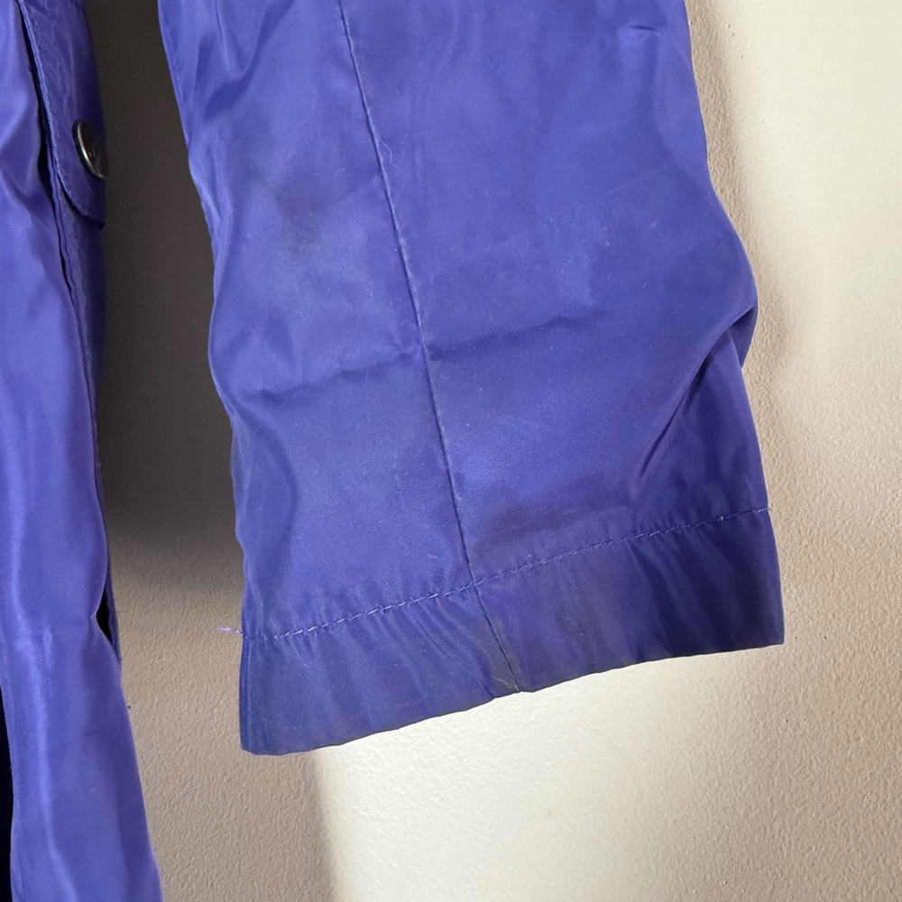 DKNY Royal Blue Lightweight Trench Coat - Picture 12 of 15